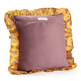 Applique Cushion Cover Set of 2 - Lavender & Yewllo - Eyaas